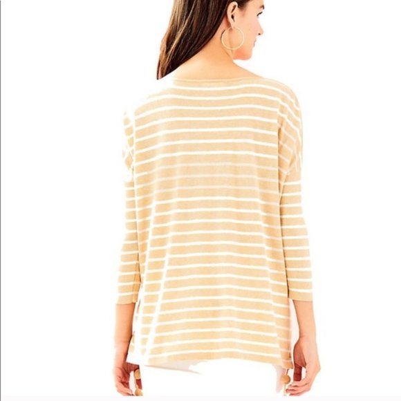 Lilly Pulitzer Elba Sweater in Sand Bar Stripe - Picture 2 of 7